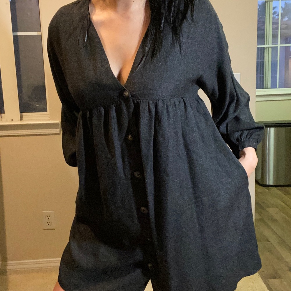 Casual gray dress